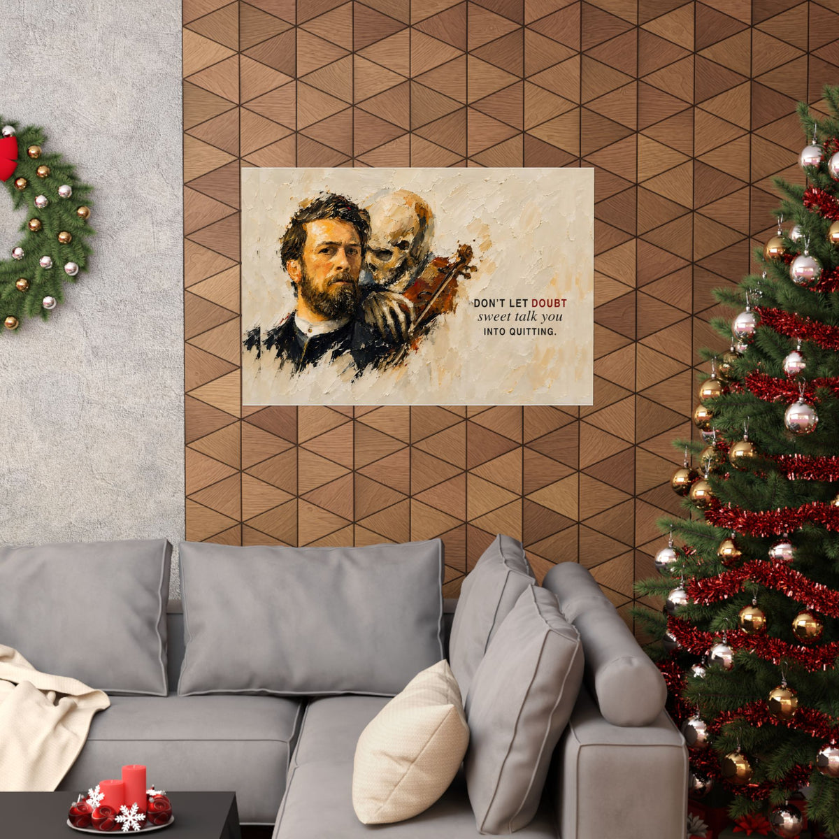 Don't Let Doubt - Motivational Wall Art | Matte Poster (Landscape)