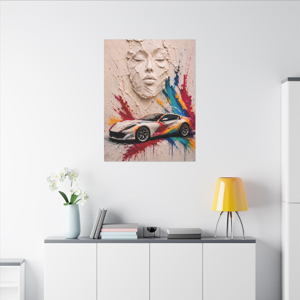 Full Throttle - Supercar Splash Art | Canvas