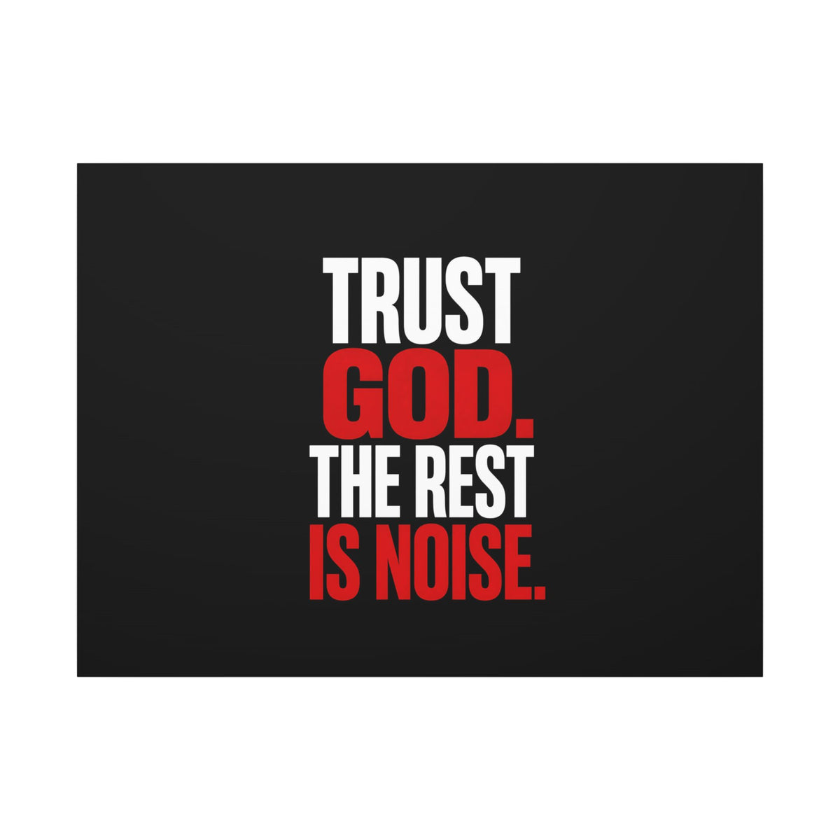 Trust God - Christian Wall Art | Canvas (Landscape)