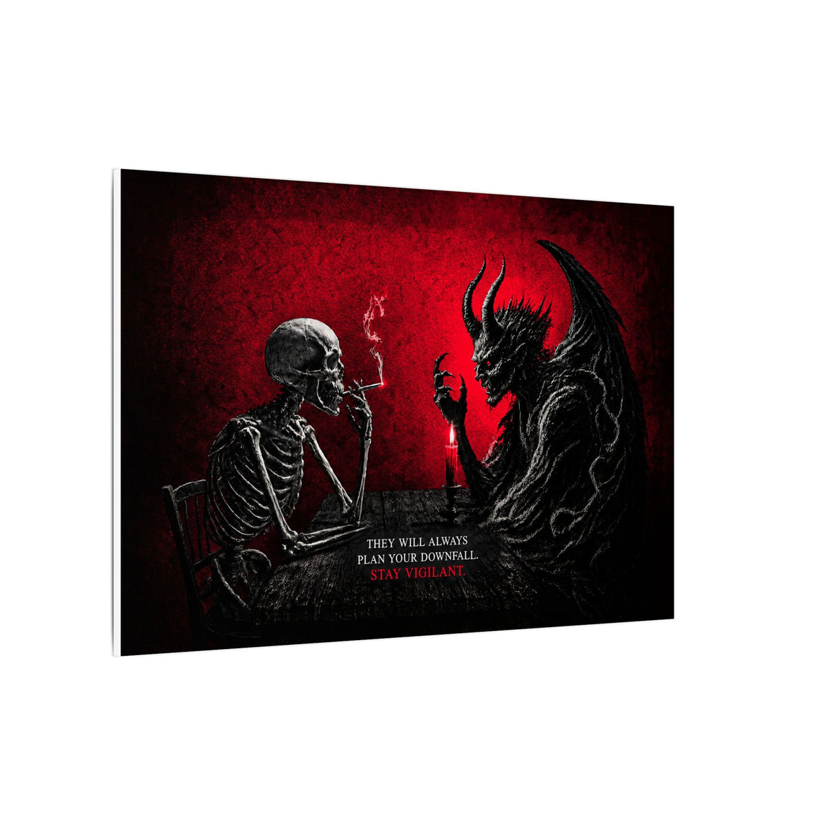 Stay Vigilant - Dark Wall Art | Canvas (Landscape)