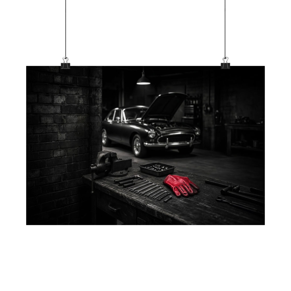 Built, Not Bought - Garage Wall Art | Matte Poster (Landscape)