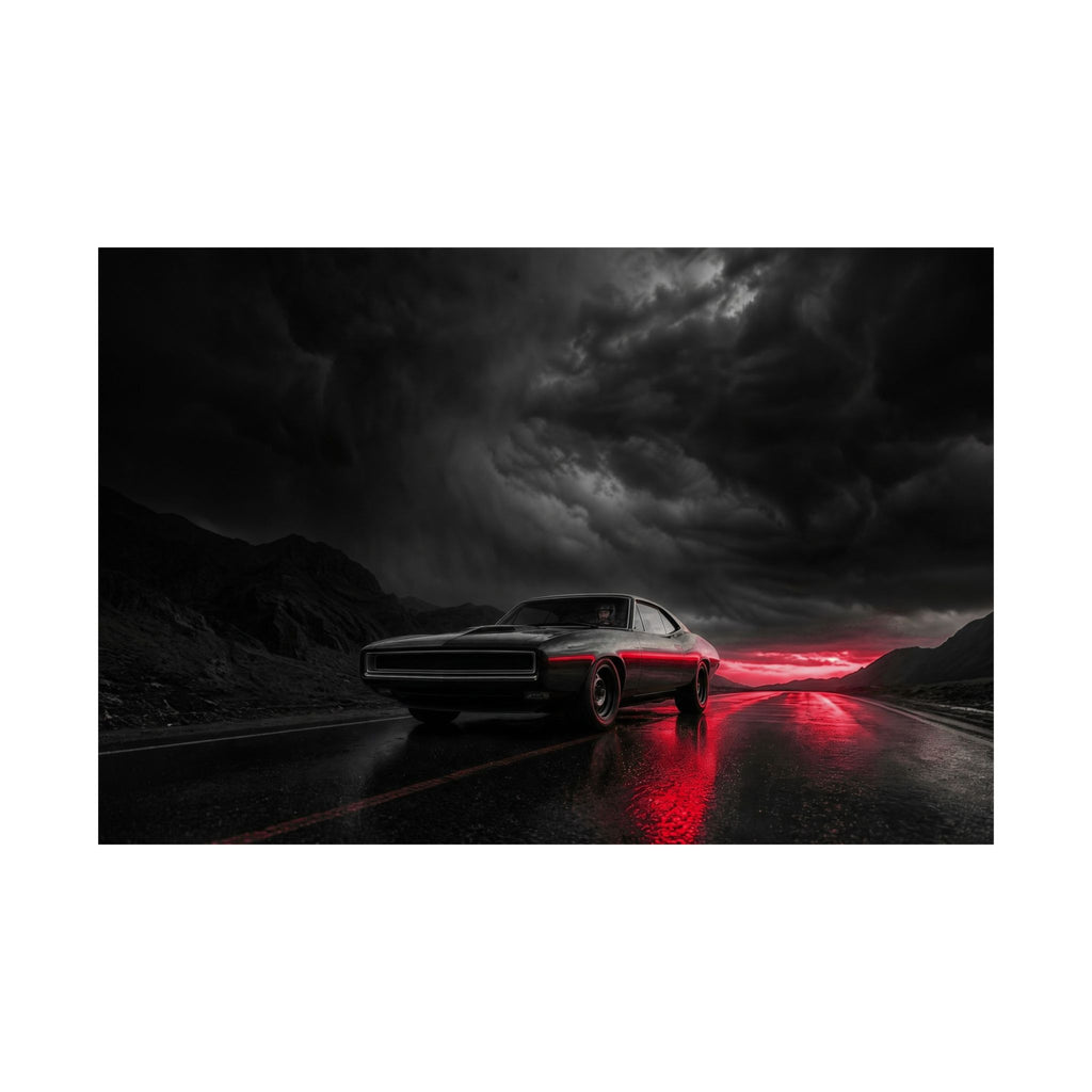 Desert Muscle - Muscle Car Wall Art | Matte Poster (Landscape)