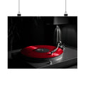 Red Vinyl - Mens Office Wall Art | Matte Poster (Landscape)