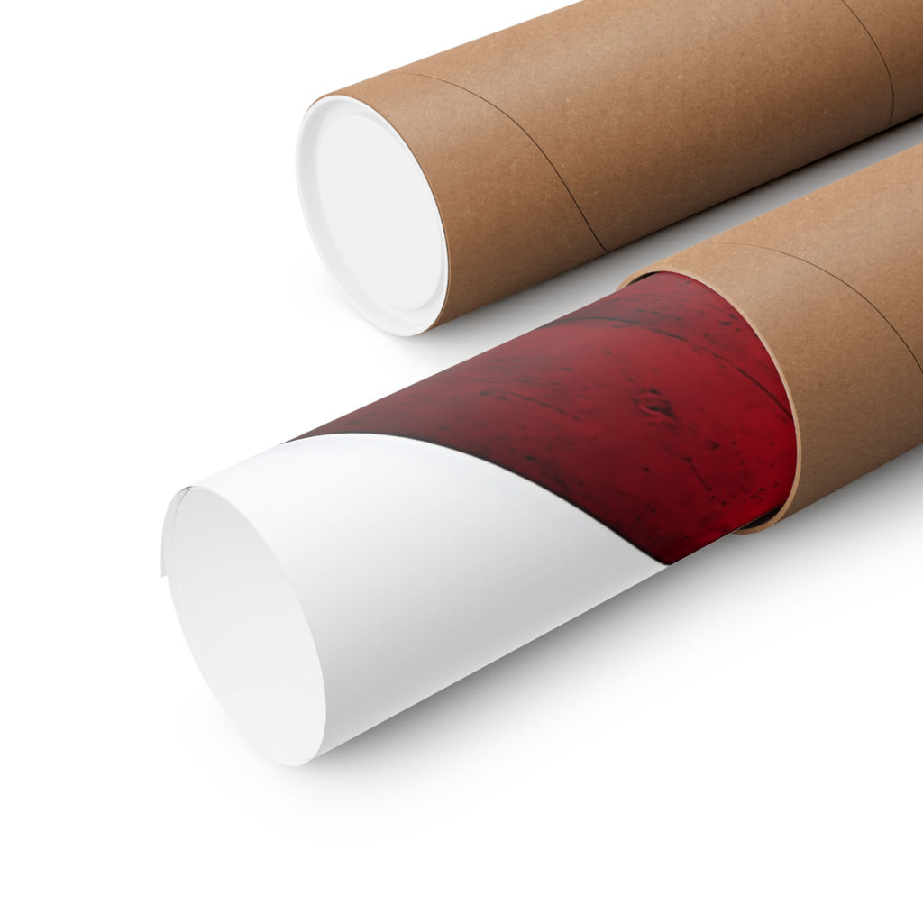 The Red Facade - Red Wall Decor | Matte Poster