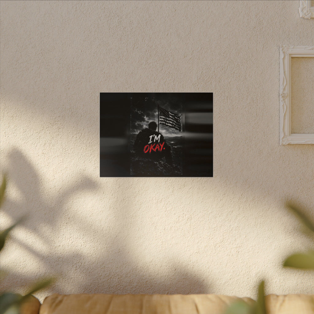I'm Okay - Man Cave Wall Art | Canvas (Landscape)