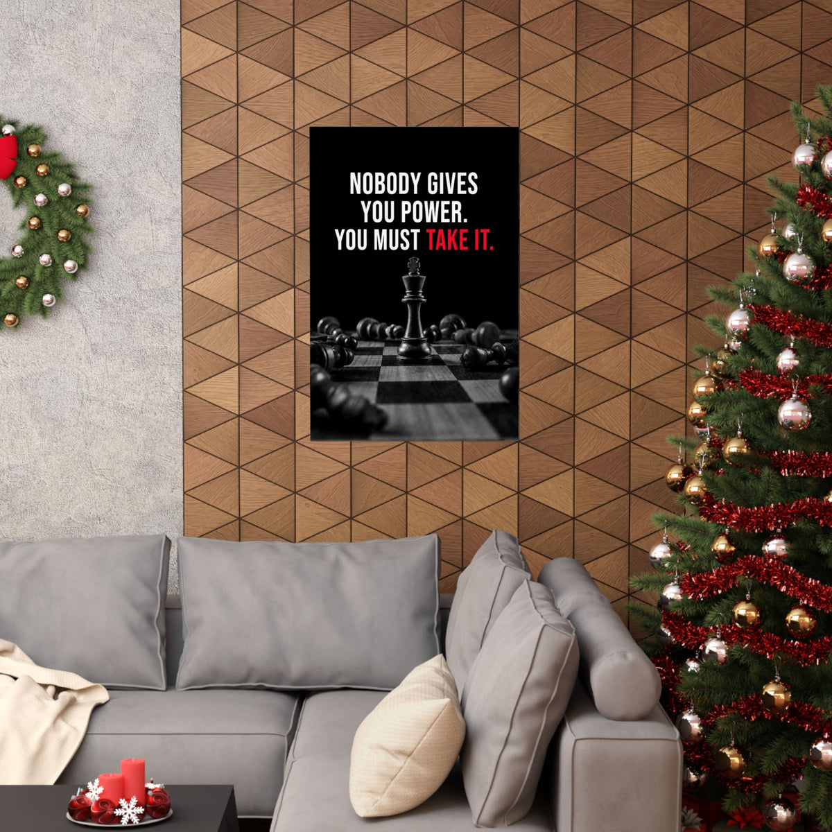 Nobody Gives You Power - Chess Wall Art | Matte Poster