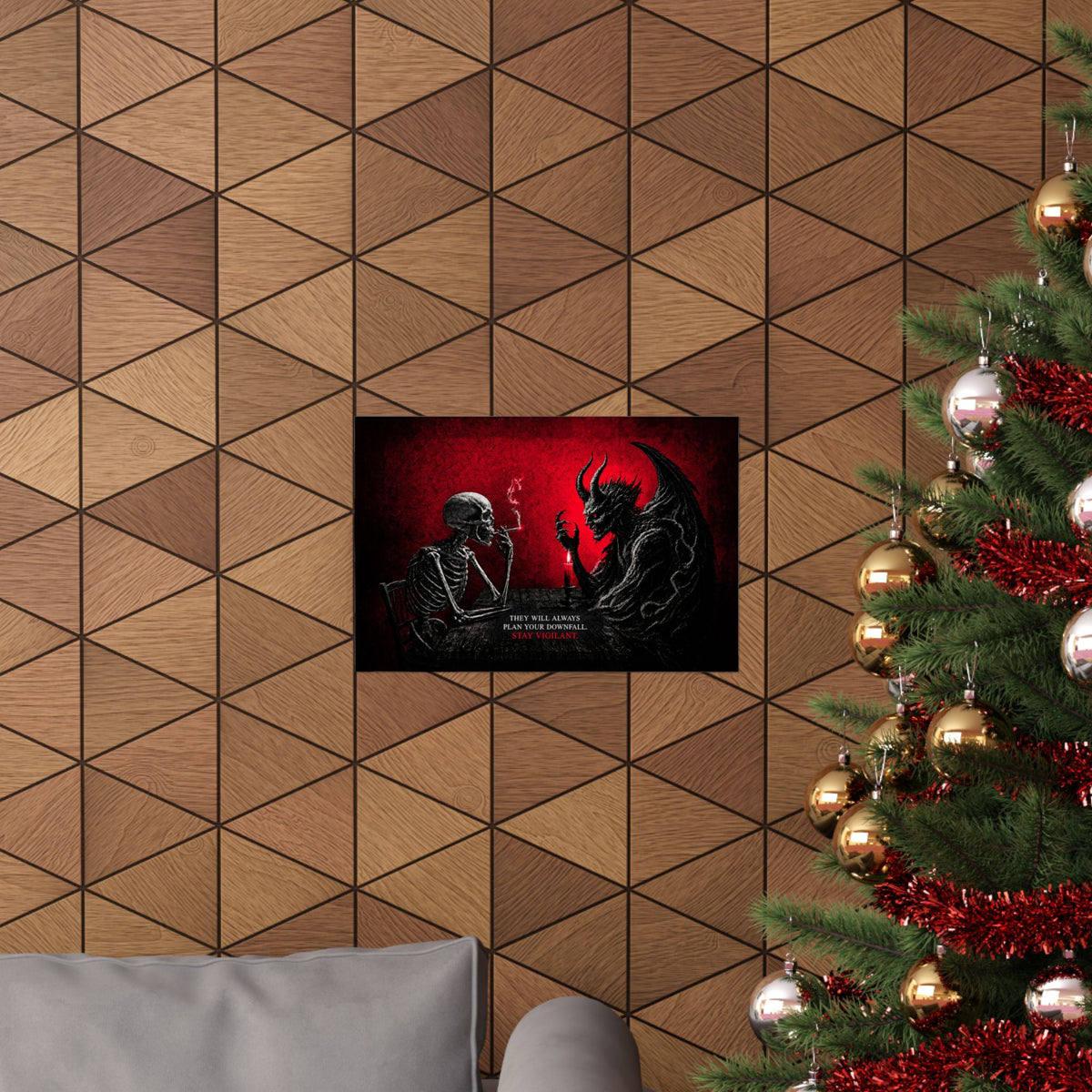 Stay Vigilant - Dark Wall Art | Matte Poster (Landscape)