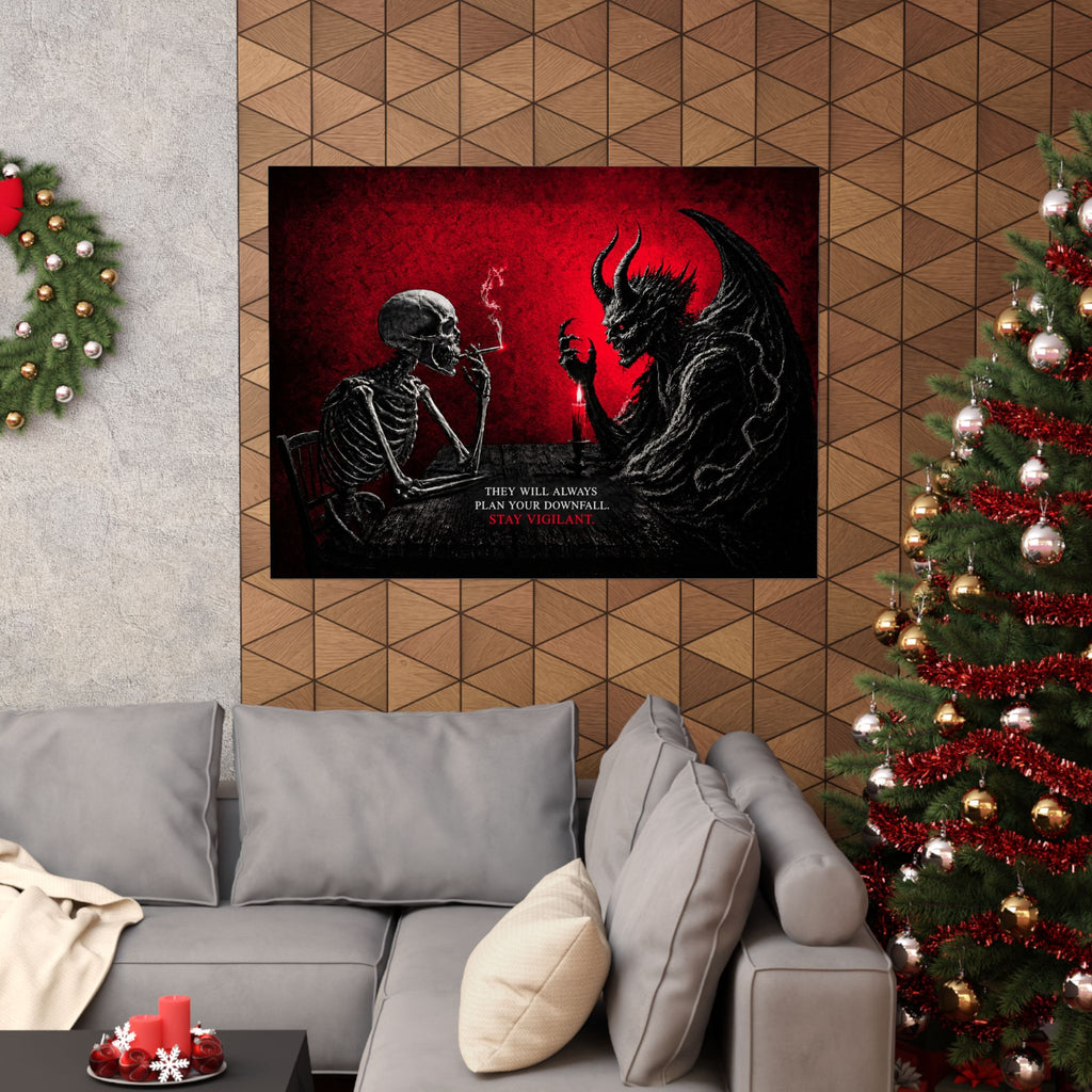 Stay Vigilant - Dark Wall Art | Matte Poster (Landscape)
