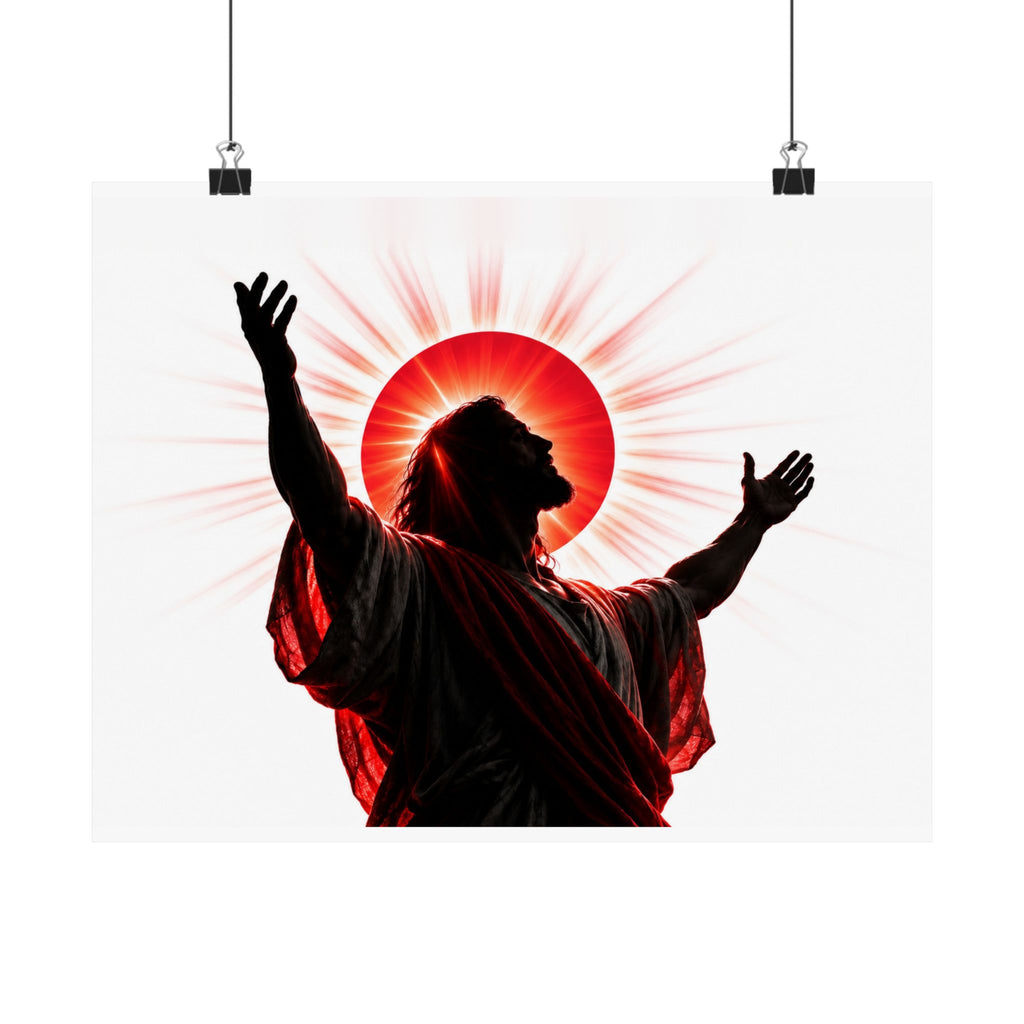 Red Sun Victory - Christian Wall Art | Matte Poster (Landscape)