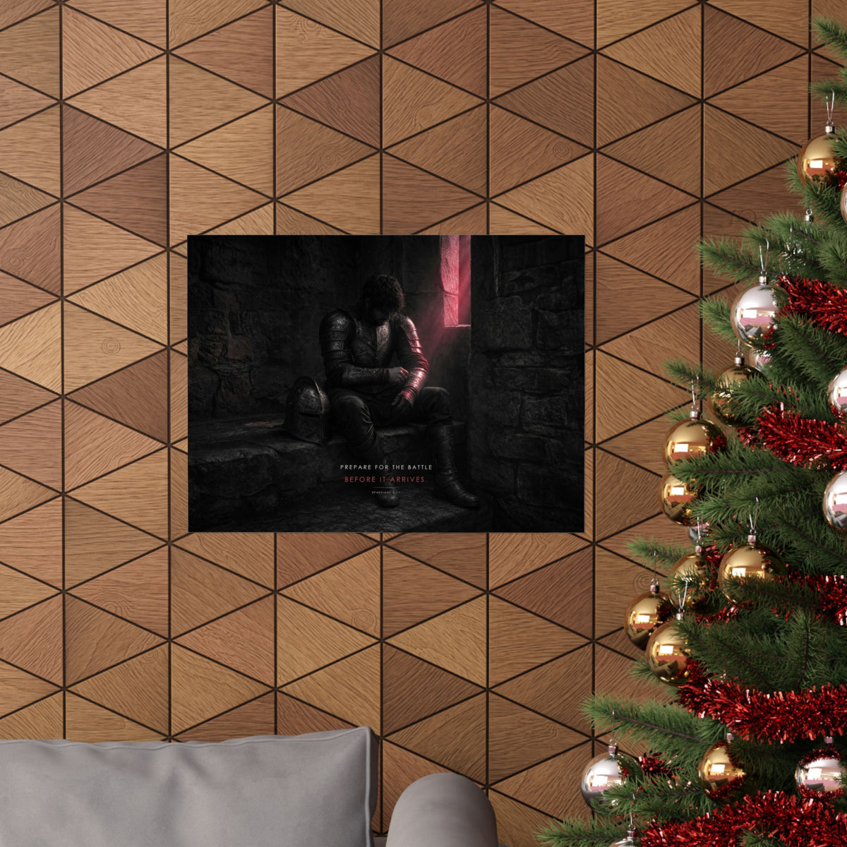 Before the Battle - Armor of God Wall Art | Matte Poster (Landscape)