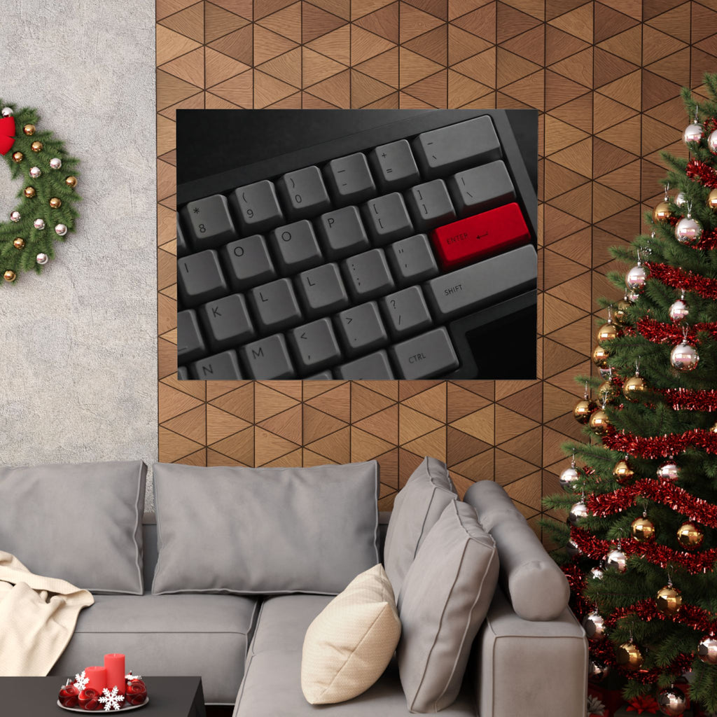 Press Enter - Office Artwork | Matte Poster (Landscape)