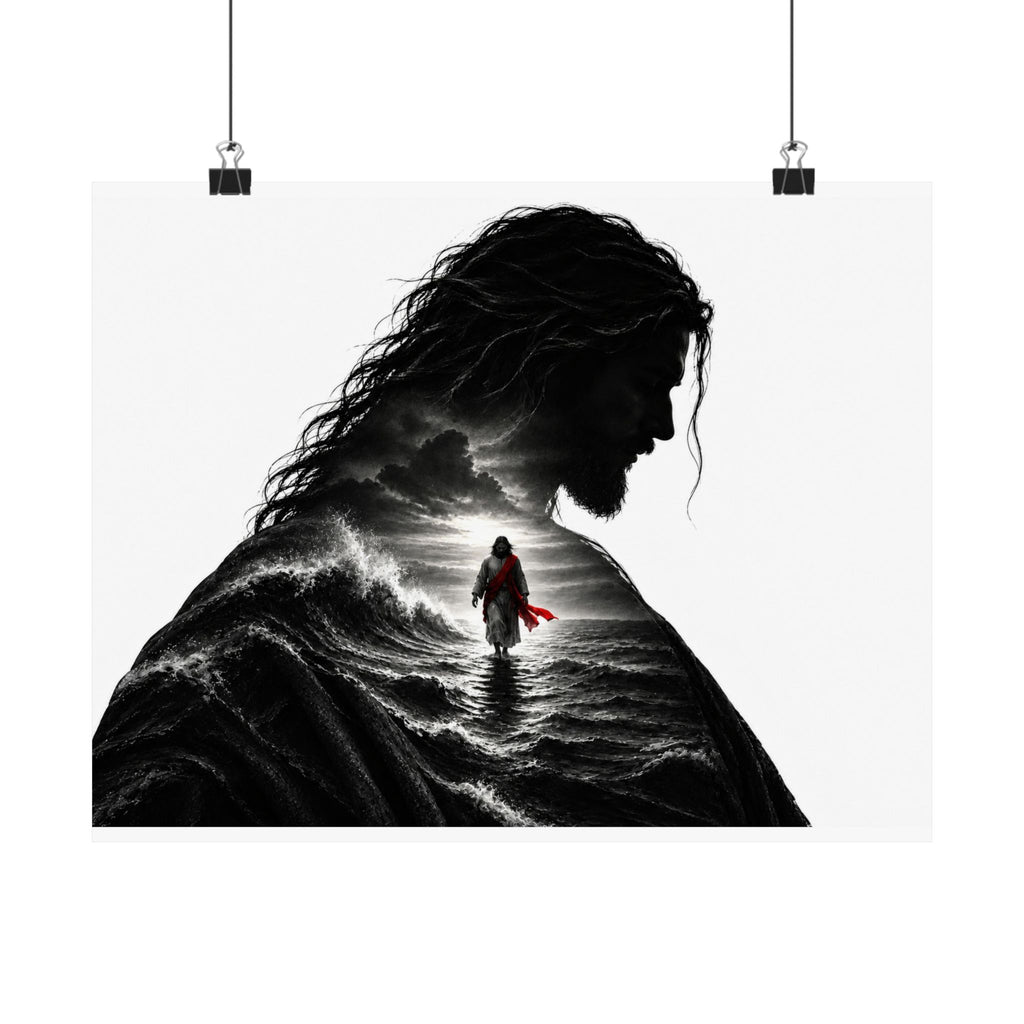 Walk on Water - Christian Wall Art | Matte Poster (Landscape)