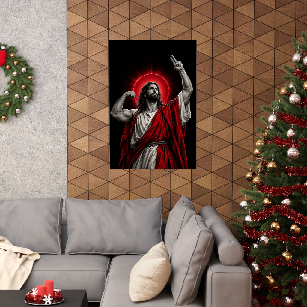 Faith and Iron - Gym Wall Art | Matte Poster
