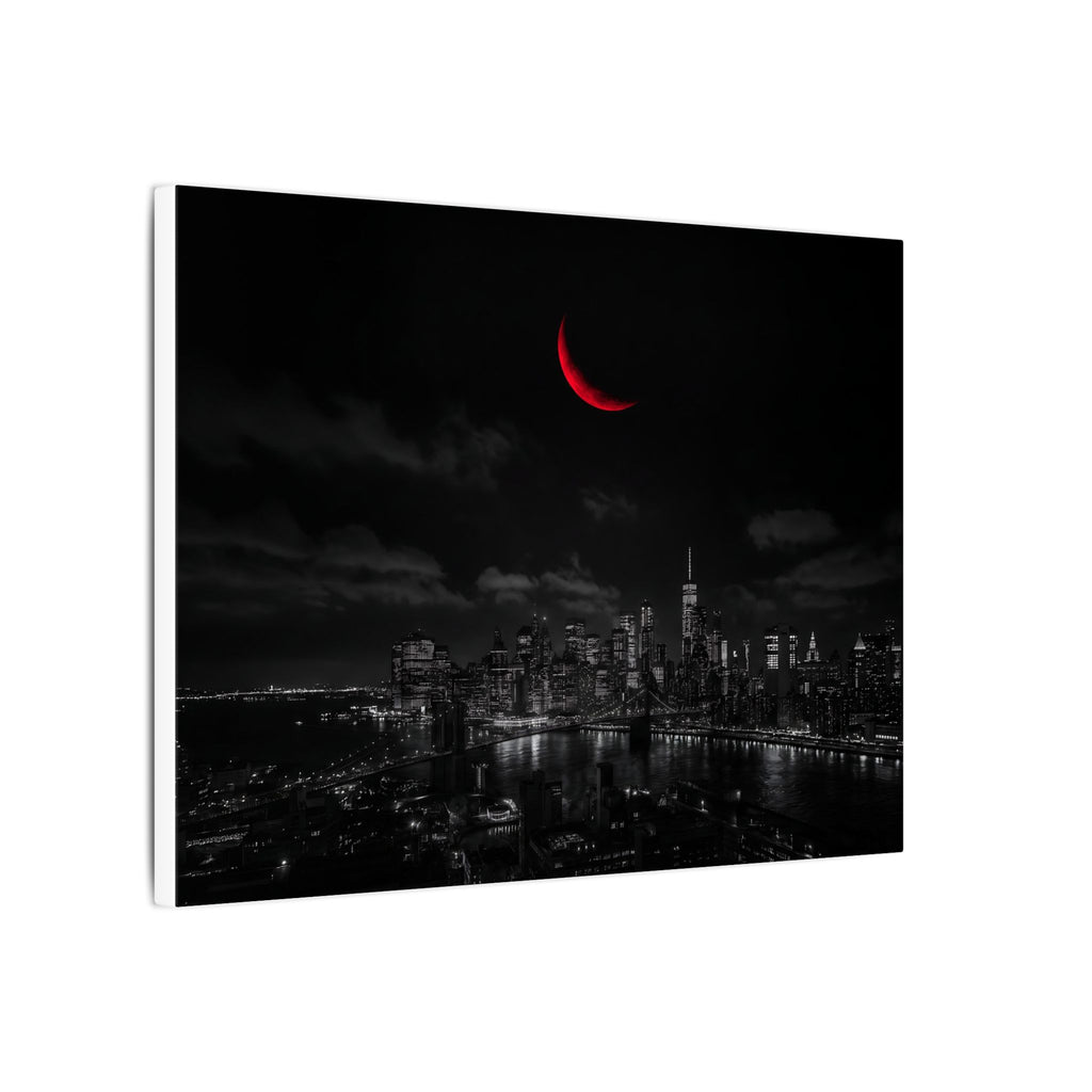 Red Crescent - Red Wall Decor | Canvas (Landscape)