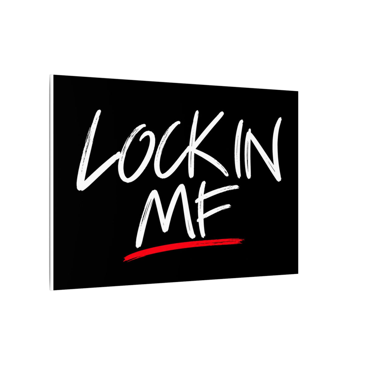 Lock In - Motivational Wall Art | Canvas (Landscape)
