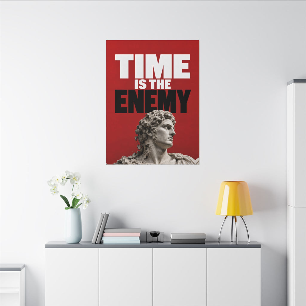 Time Is the Enemy - Motivational Wall Art | Canvas