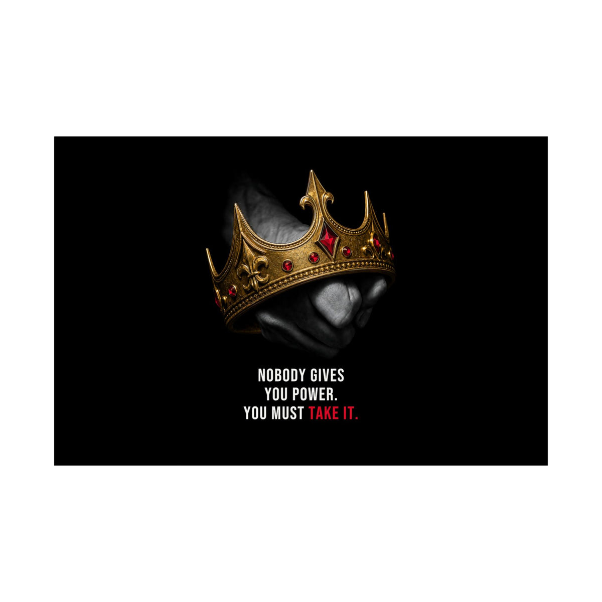 Take the Crown - King Wall Art | Matte Poster (Landscape)