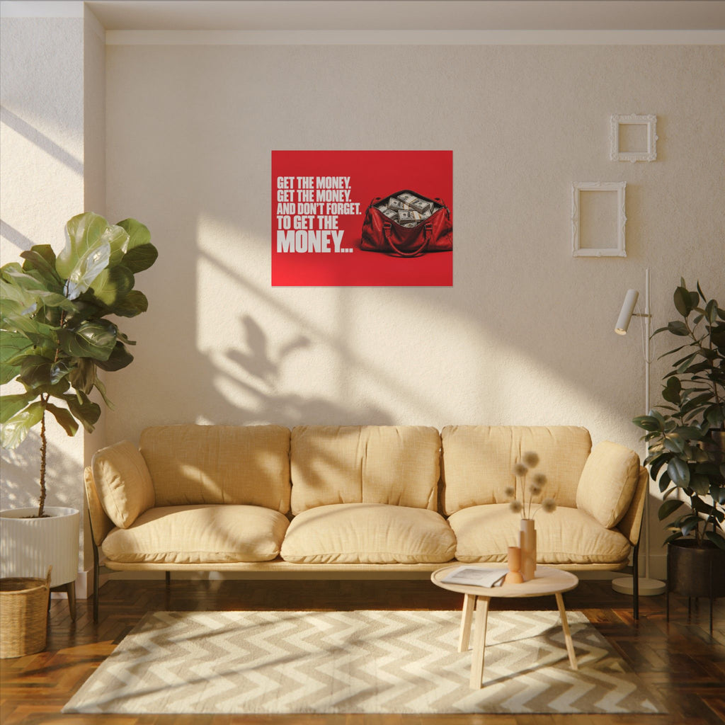 Get the Money - Money Wall Art | Canvas (Landscape)