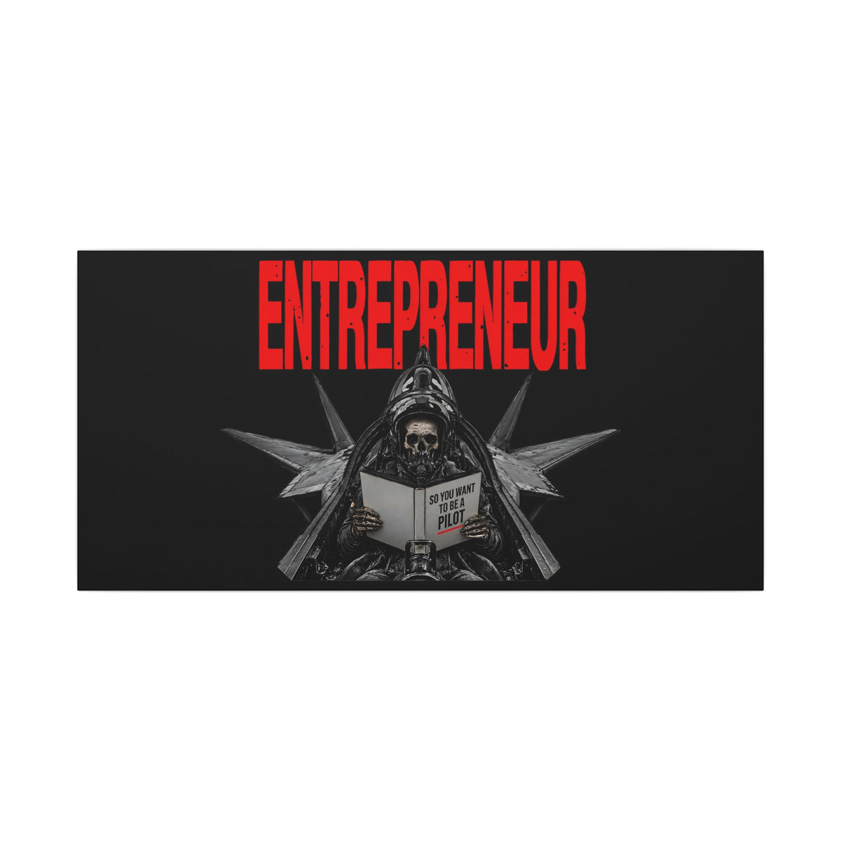 Entrepreneur - Skeleton Wall Art | Canvas (Panoramic)