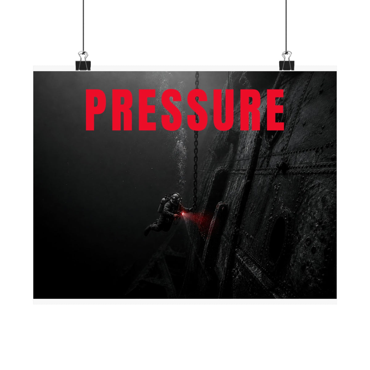 Control the Pressure - Gym Wall Art | Matte Poster (Landscape)