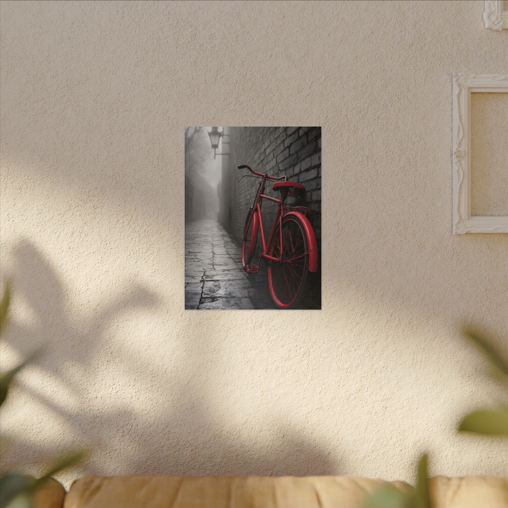 The Red Bicycle - Unique Office Wall Decor | Canvas