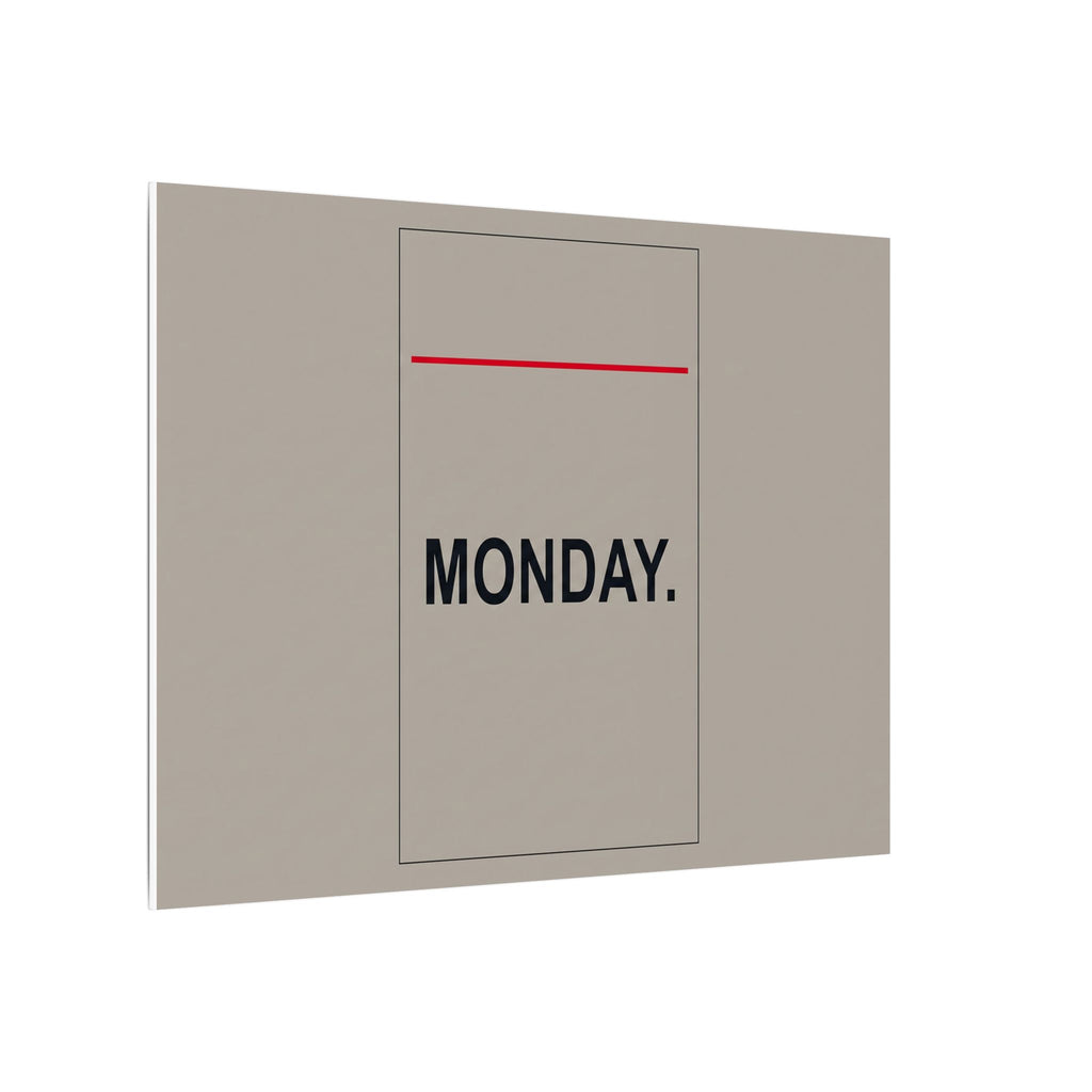Monday - Office Wall Art | Canvas (Landscape)