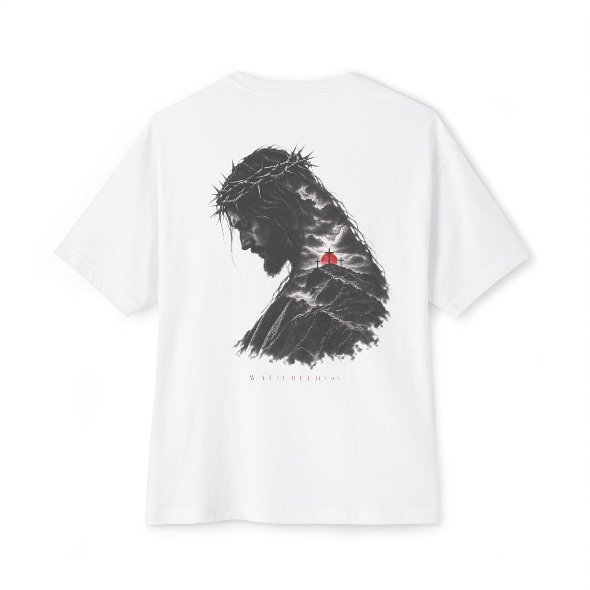 Three Crosses | Heavyweight Tee (Back Print)
