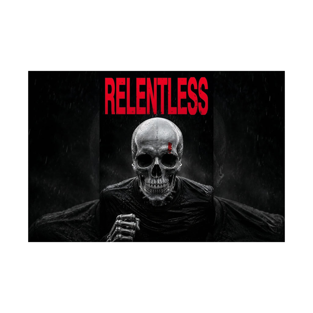 Relentless - Skull Wall Art | Matte Poster (Landscape)