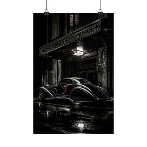 Art Deco Coupe - Art Deco Car Wall Art | Matte Poster