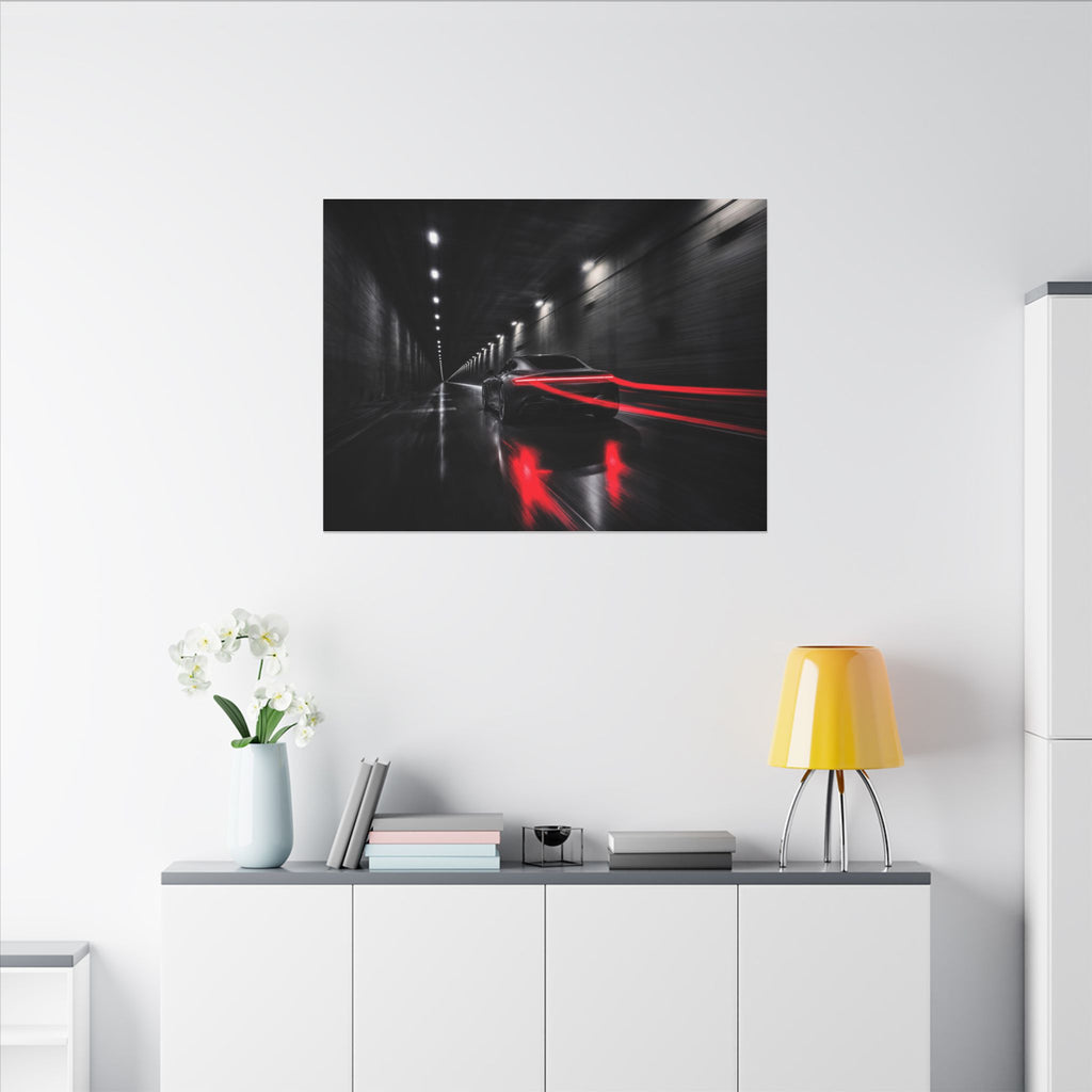 Redline Tunnel - Racing Wall Art | Canvas (Landscape)
