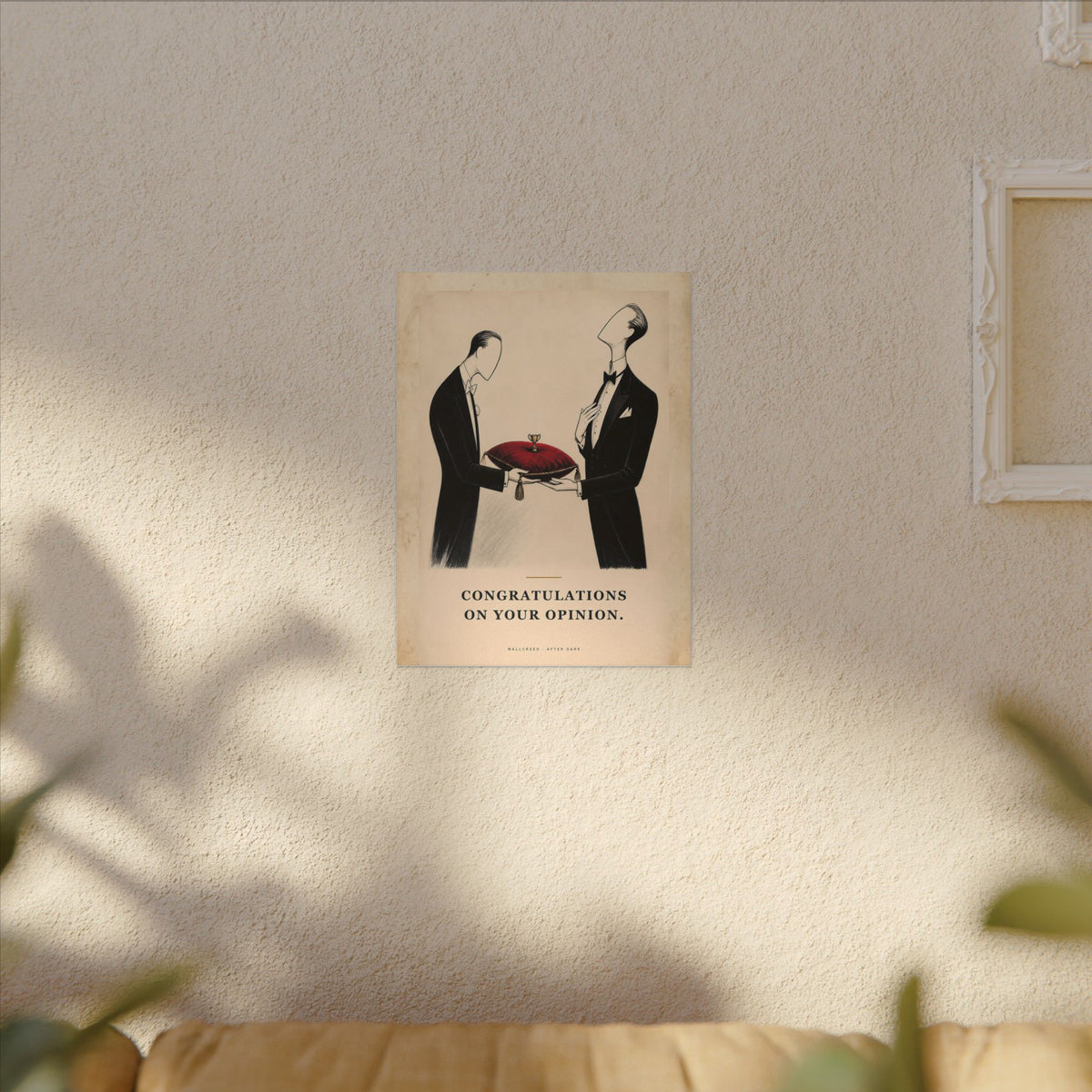 Congratulations on Your Opinion - Funny Wall Art | Canvas