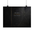 The Lord Is My Shepherd - Psalm 23 Scripture Wall Art | Matte Poster (Landscape)