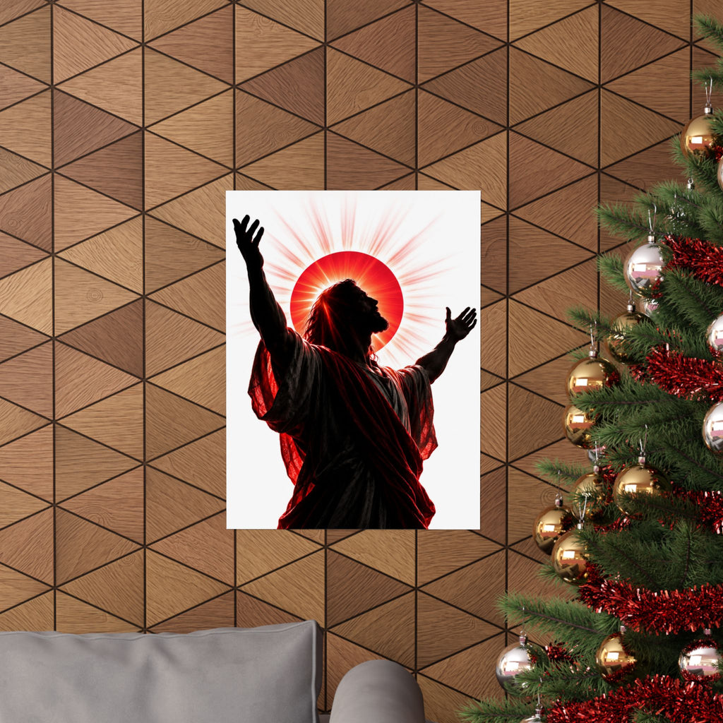 Red Sun Victory - Christian Wall Art | Matte Poster