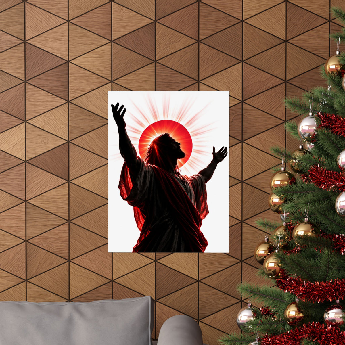 Red Sun Victory - Christian Wall Art | Matte Poster