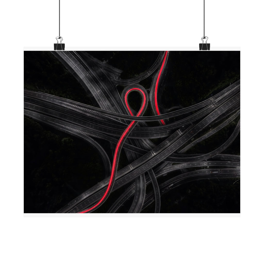 The Route - Car Wall Art | Matte Poster (Landscape)