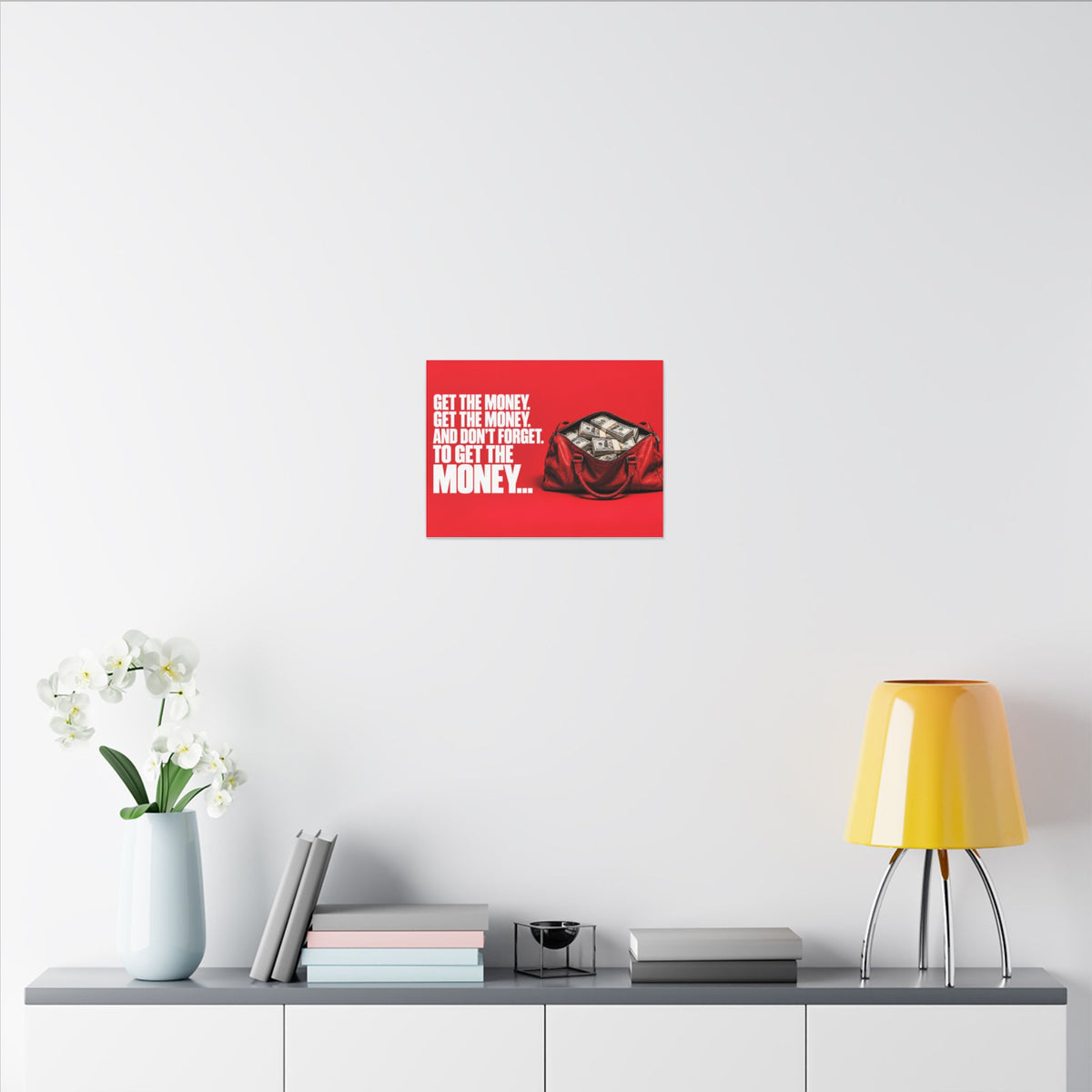 Get the Money - Money Wall Art | Canvas (Landscape)