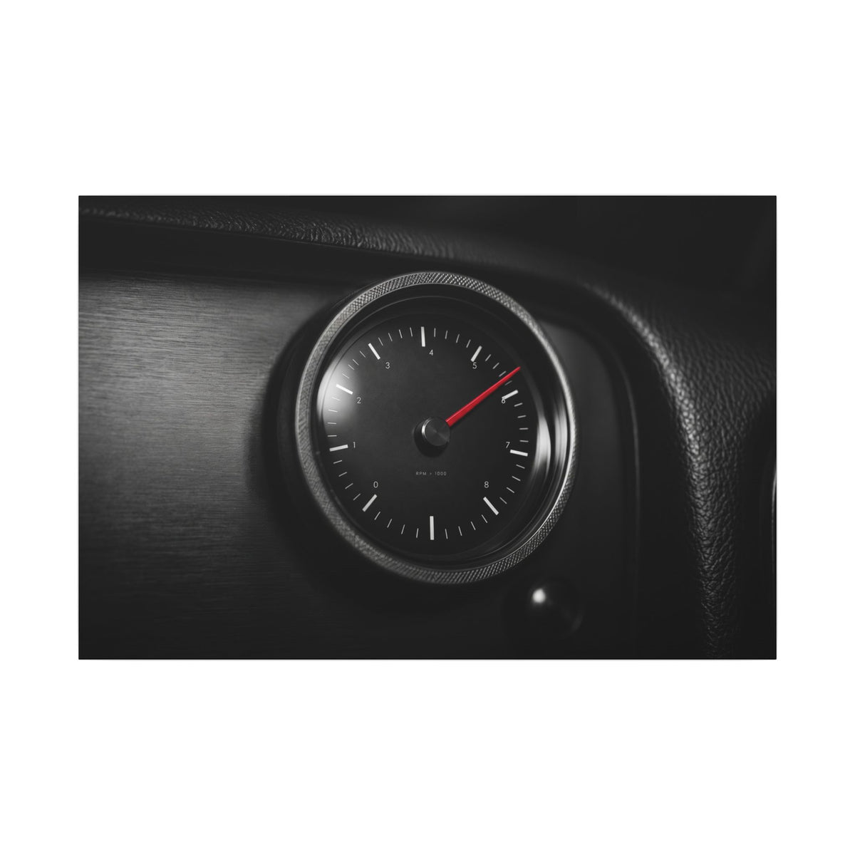 Redline Gauge - Tachometer Wall Art | Canvas (Landscape)