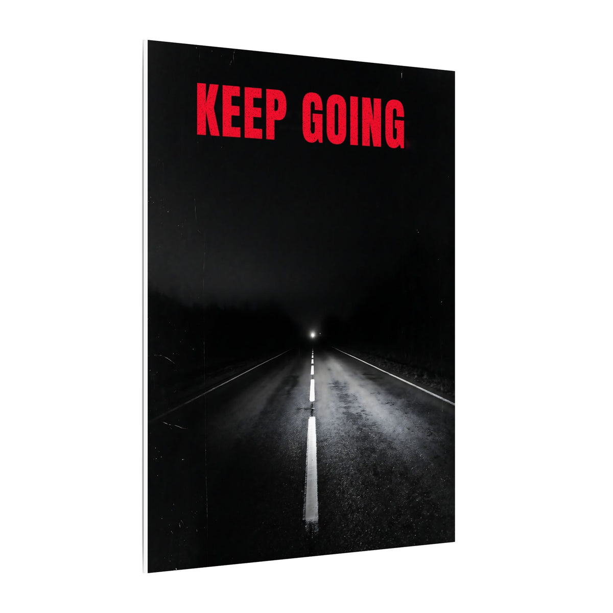The Extra Mile - Night Road Wall Art | Canvas