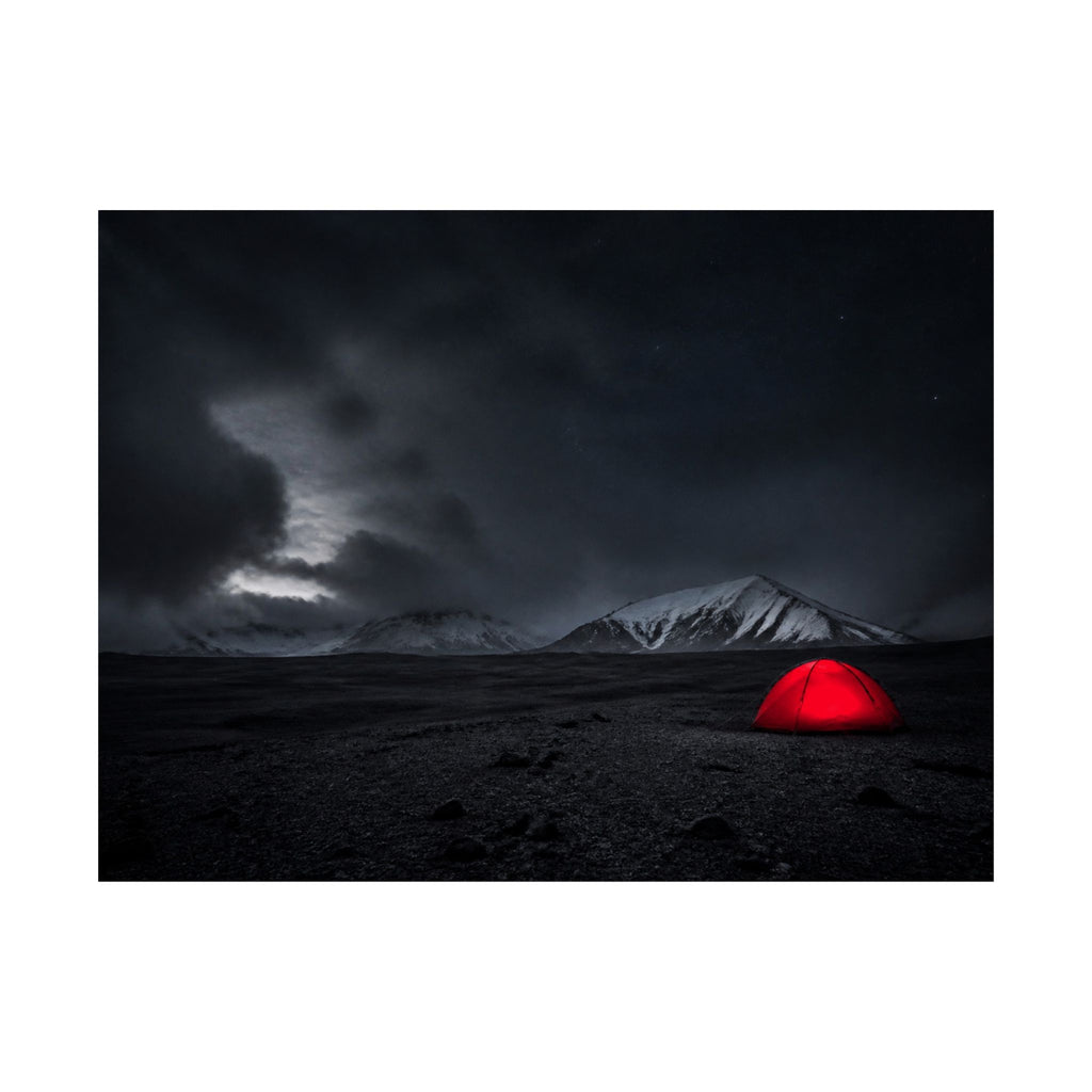 Red Tent - Wall Art Above Bed | Matte Poster (Landscape)