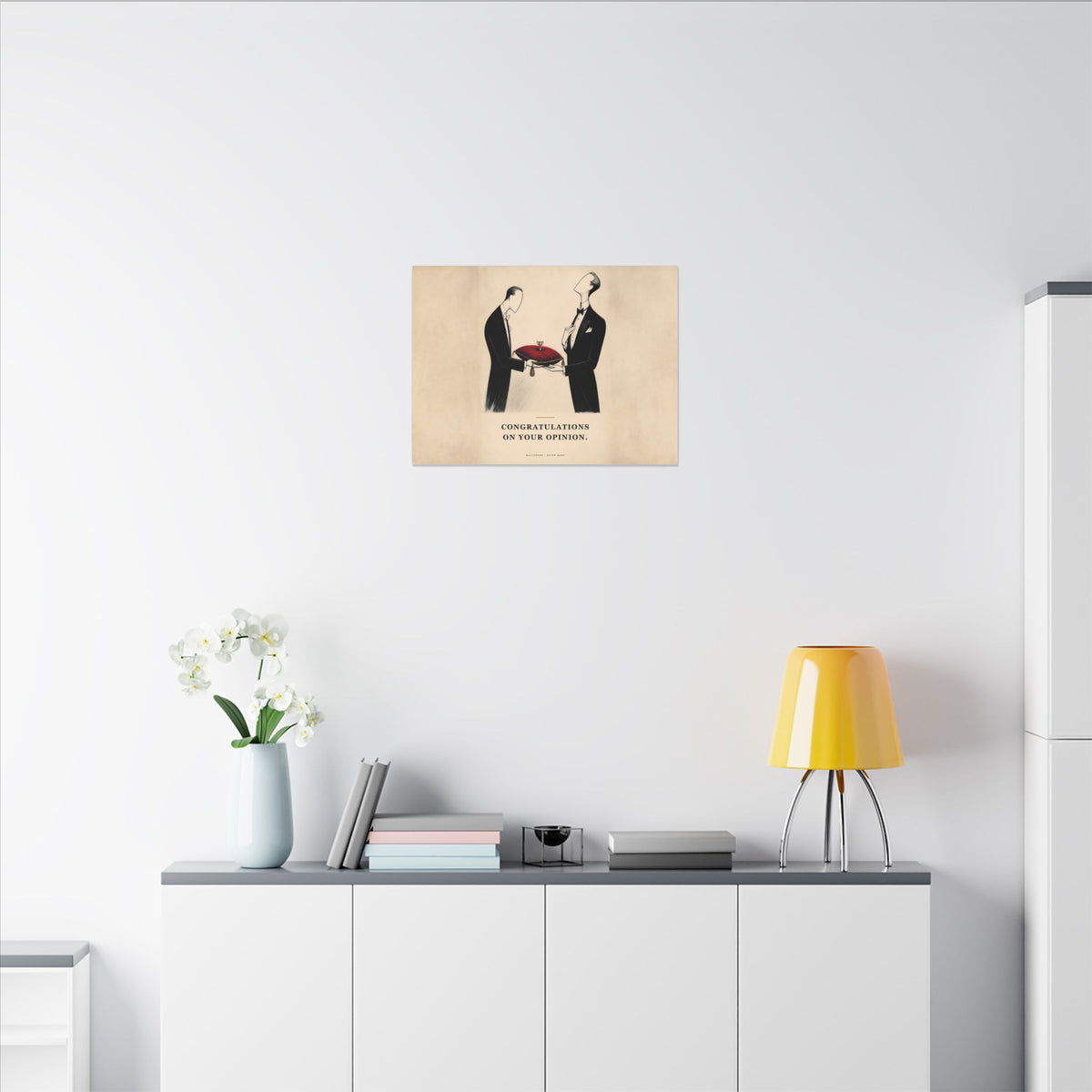 Congratulations on Your Opinion - Funny Wall Art | Canvas (Landscape)