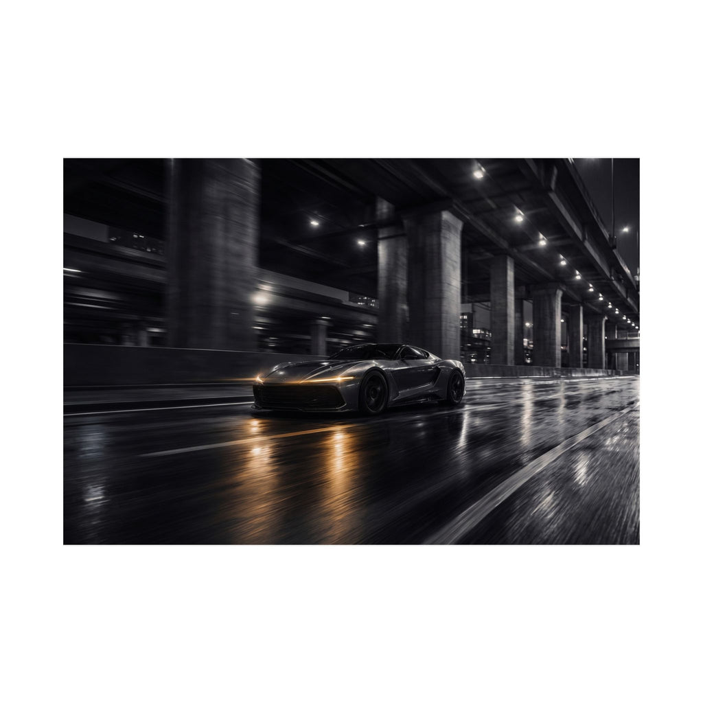 After Dark - Supercar Wall Art | Matte Poster (Landscape)