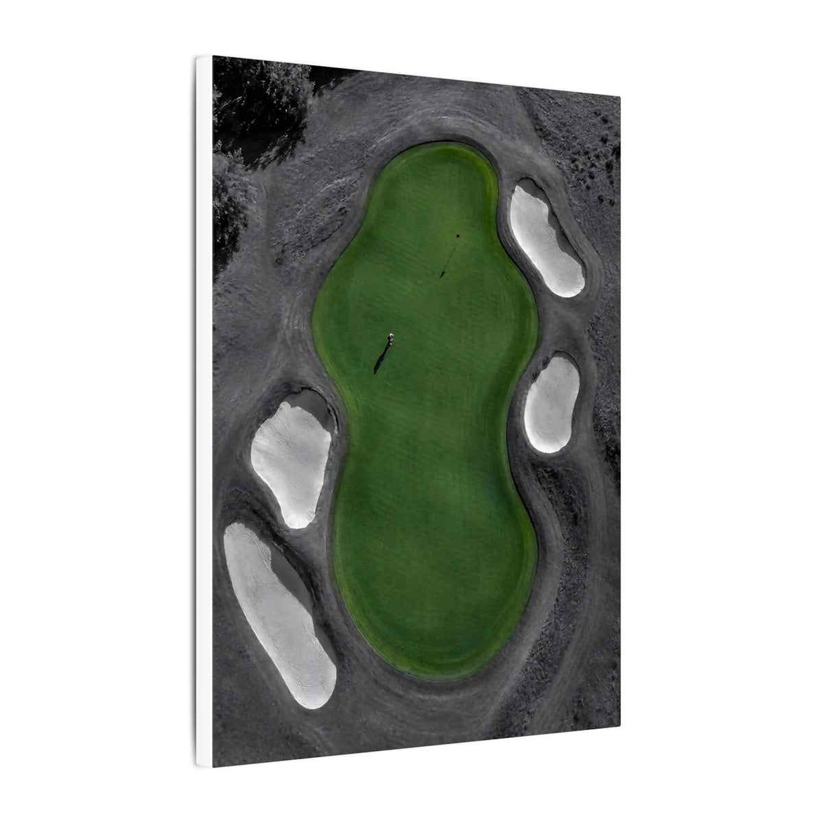 Aerial Solitude - Golf Course Wall Art | Canvas