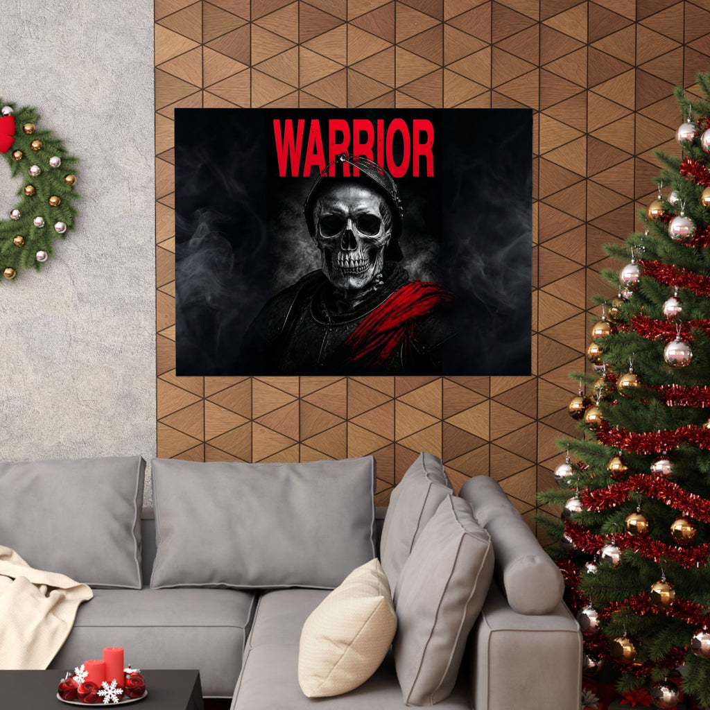 Warrior - Skull Painting | Matte Poster (Landscape)