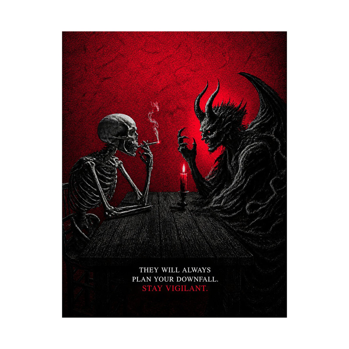 Stay Vigilant - Dark Wall Art | Matte Poster