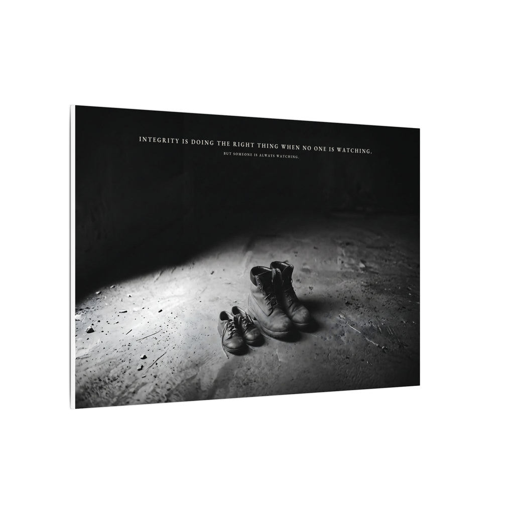 Integrity Is Doing the Right Thing When No One Is Watching - Wall Art | Canvas (Landscape)