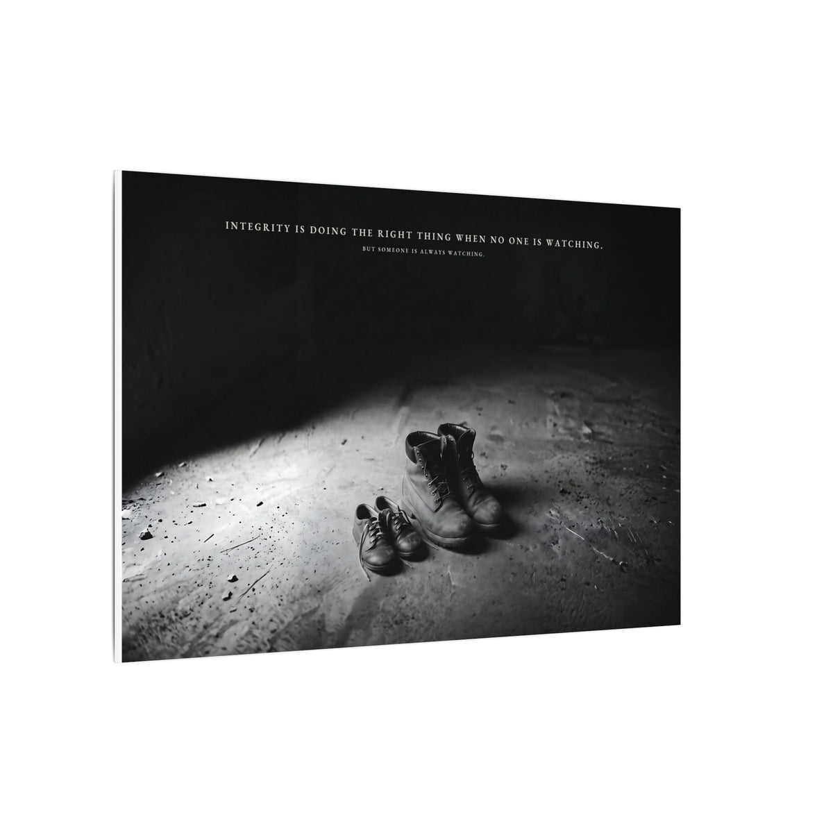 Integrity Is Doing the Right Thing When No One Is Watching - Wall Art | Canvas (Landscape)