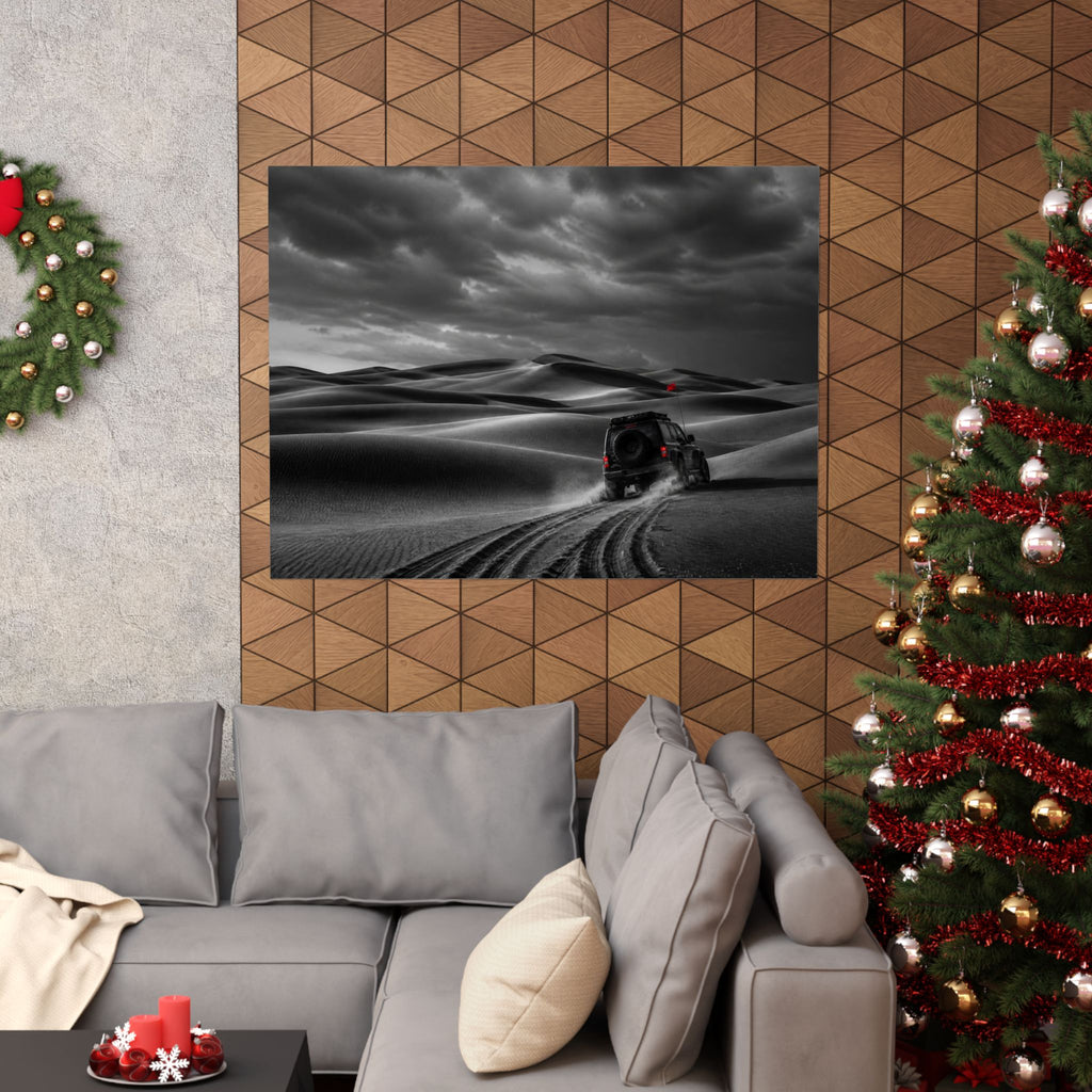 Go Beyond the Road - Minimalist Bedroom Wall Art | Matte Poster (Landscape)