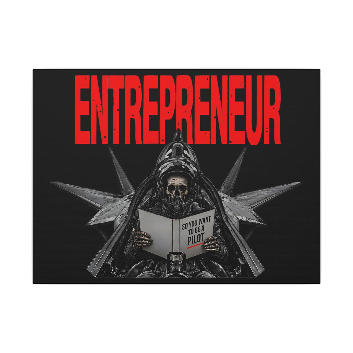 Entrepreneur - Skeleton Wall Art | Canvas (Landscape)