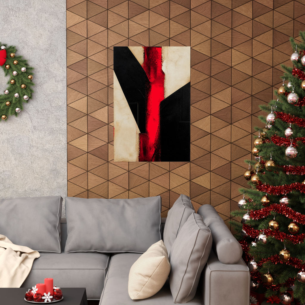 Controlled Fire - Red Wall Decor | Matte Poster