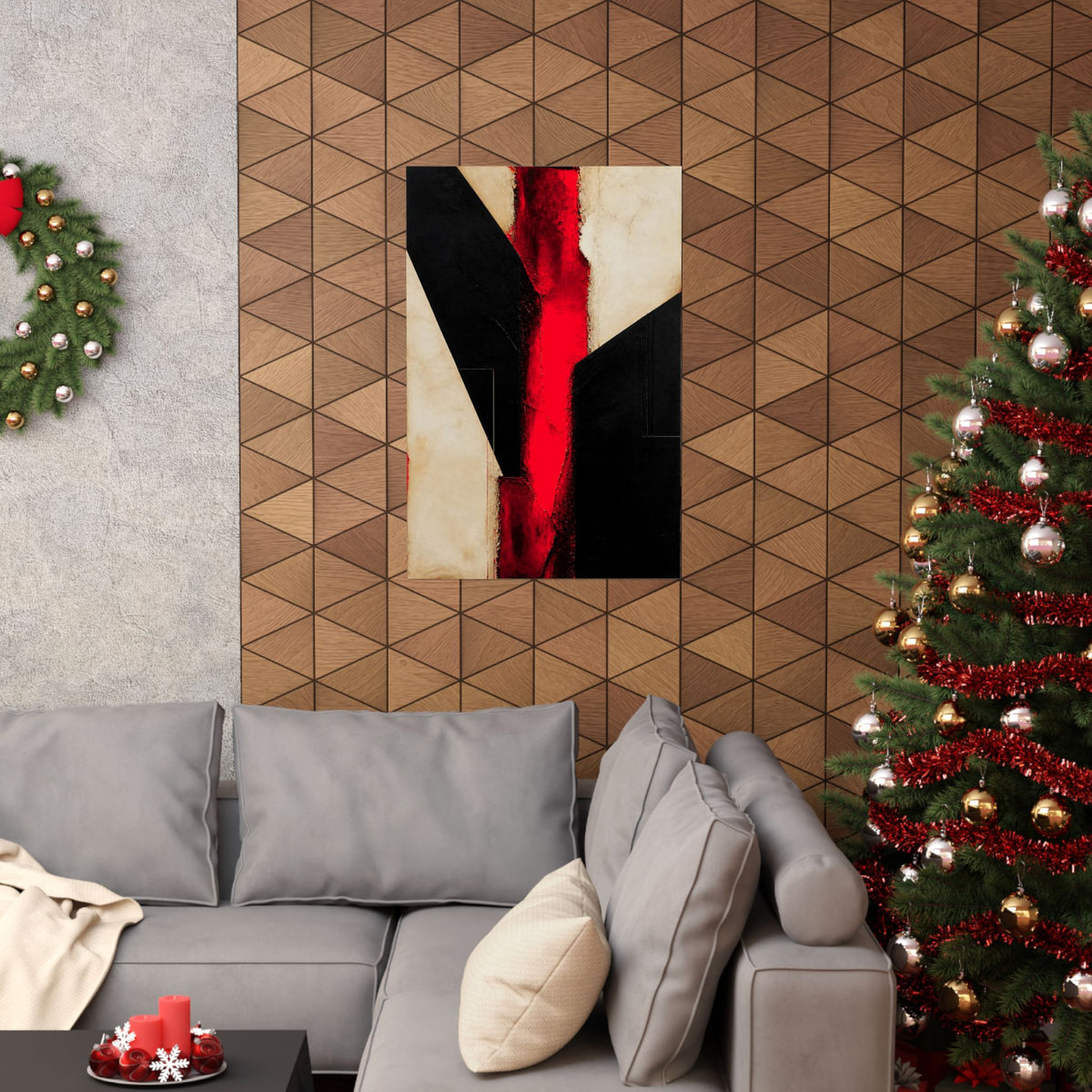 Controlled Fire - Red Wall Decor | Matte Poster